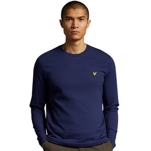 Lyle & Scott Gewoon T-shirt met lange mouwen in Marine
