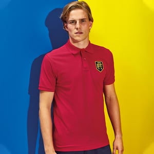 Asquith & Fox Heren Poloshirt met korte mouwen (Rood)
