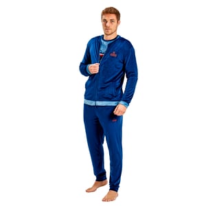 Fluwelen pyjamajasje met lange mouwen MUDP0153