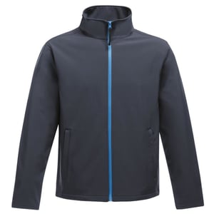 Regatta Opmerkelijk Heren Ablaze Afdrukbaar Soft Shell-jasje (Marine / Frans Blauw)