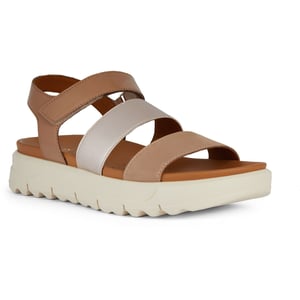 Geox D Xand 2.1S B Synthetisch Dames Nude Sandalen