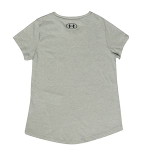 Girl's Under Armour UA Sportstyle Graphic T-Shirt in Grey