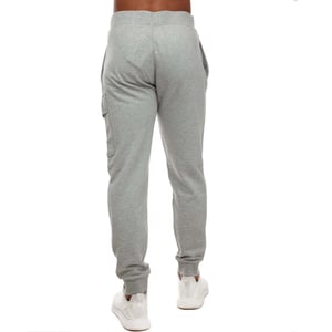 Heren-C.P. Company Diagonaal Verhoogde Fleece Cargo Sweatpants in Grijs
