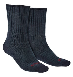 Bridgedale - Heren Wandeling Middelgewicht Merino Wol Sokken - Marineblauw
