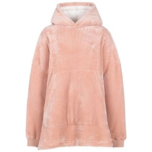 Trespass Uniseks Volwassen Knusse Oversized Hoodie Deken (Misty Rose)