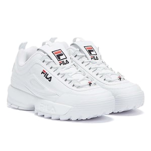 Heren Dames Fila Disruptor II Premium Sportschoenen - (Wit)