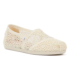 Toms Apargata Crochet Natural Espadrilles Dames Sandaal Beige