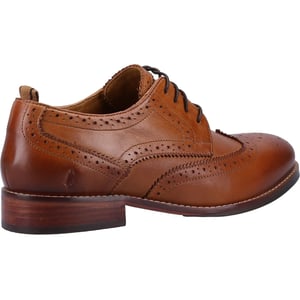 Hush Puppies Natalia Leren Damesschoenen Tan Brogues