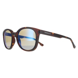 Serengeti ronde dames satijn schildpad blauw 555 nm gepolariseerde mara zonnebril