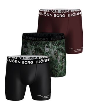 Björn Borg - 3-Pack Ademend Prestatieshort - Heren Sport Boxershorts - Camo Mix