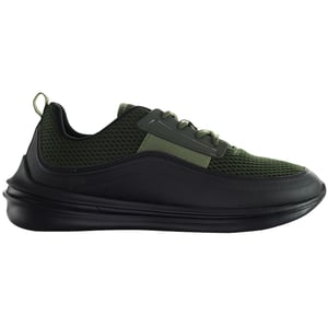 Henleys Silva Heren Kaki/Zwart Hardloopschoenen