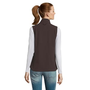 SOLS Dames/Dames Rallye Softshell Mouwloos Gilet (Donkere chocolade)
