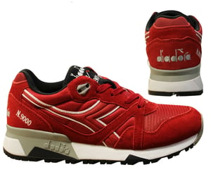 Diadora N9000 Heren Rode Sportschoenen