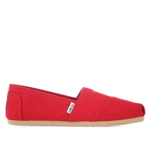 Dames Toms Classics Canvas Pumps in Rood