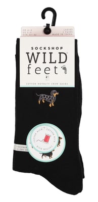 Wild Feet - Set van 3 sokken van geborduurd katoen voor dames - Kuiltje