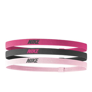 Nike Hoofdband in gemengde breedte (set van 3) (Roze/Grijs)