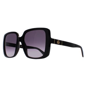 Gucci Vierkante Dames Zwart Grijs Verloop GG0632S
