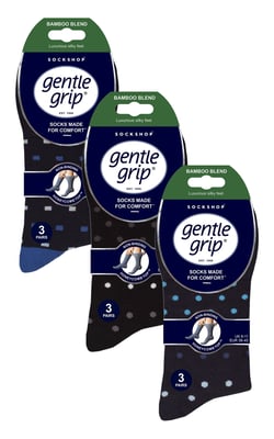 Gentle Grip - Heren 9 Paar Bamboe Sokken Multipack - SOMRM101106