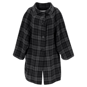 Balenciaga Geruite Flanellen Jas In Grijs Wol