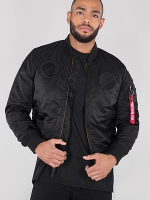 Alpha Industries Heren MA-1 VF NASA Bomberjack in Zwart