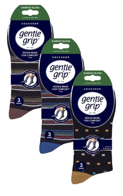 Gentle Grip - Heren 9 Paar Bamboe Sokken Multipack - SOMRM070809