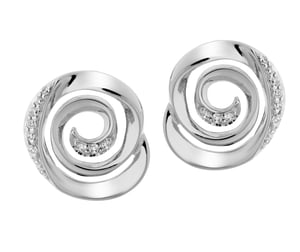 Orphelia 'Cora' Dames 925 Sterling Zilveren Stud Oorbellen - Zilver ZO-7087