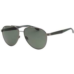 Hugo Boss Grijs Groene Gepolariseerde Lens Matt Ruthenium Zonnebril