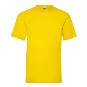 Fruit of the Loom Heren Valueweight T-Shirt (Geel)