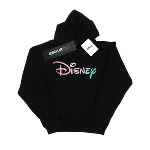 Disney Heren Pastel Logo Hoodie (Zwart)