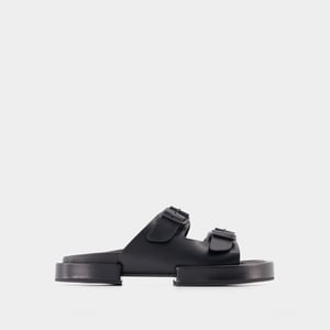 Blok Henri sandalen - Ann Demeulemeester - Leer - Zwart