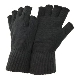 Floso Heren vingerloze winterhandschoenen (Houtskool)