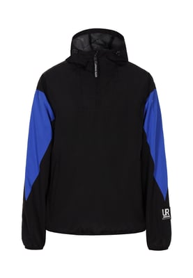 Schmuddelwedda Blouson Heren Zwart koningsblauw colorblock