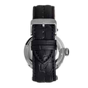Heritor Automatic Ganzi semi-skelet lederen band horloge