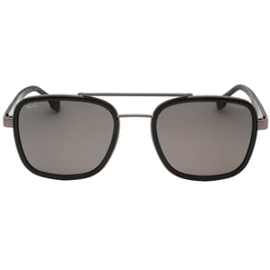 Hugo Boss grijze gepolariseerde lens donkere ruthenium grijze zonnebril