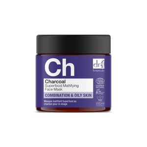 Dr Botanicals Houtskool Superfood Matterend Gezichtsmasker 60ml