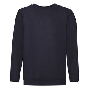 Fruit of the Loom Kinder/Kids Klassiek Sweatshirt met Inzet (Deep Navy)