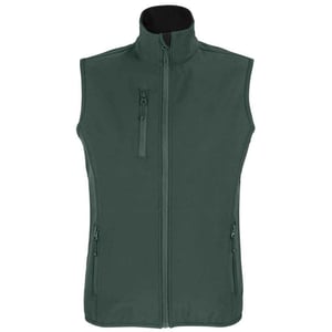 SOLS Dames/dames Falcon Softshell gerecyclede bodywarmer (Bosgroen)