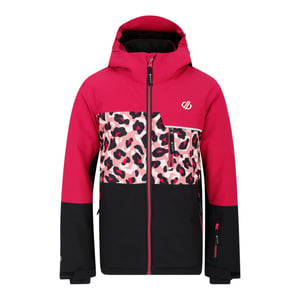 Dare 2B Kinder/Kids Traverse II Cheetah Print Ski Jas (Bessenroze/Dusty Rose)