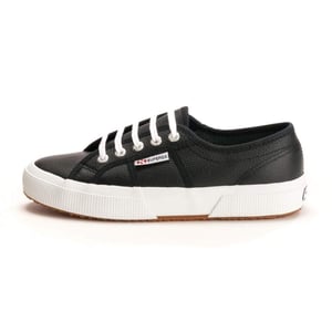 Superga 2750 Leren Heren Zwarte/Witte Sneakers