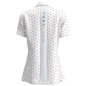Forelson Dames/Dames Varah poloshirt met knoopjes en patroon (Wit)