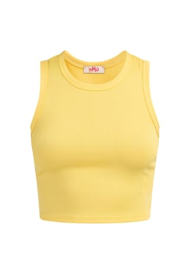Mymo Tanktop Dames lichtgeel
