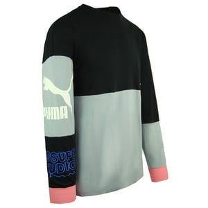Puma x Kidsuper Studios Lange Mouw Crew Zwart Heren Voetbal Club Top 598464 01