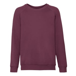Fruit of the Loom Klassiek Raglan Sweatshirt voor kinderen/Kinderen (Bourgondië)