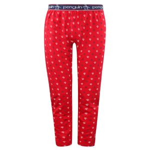 Penguin Lounge Jersey Heren Rode Pyjama Broek