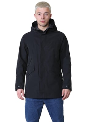 Marks and Spencer Katoen Blend Hooded Mac Stormwear Jacket