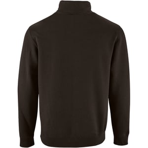 SOLS Heren Stan Contrast Zip Neck Sweatshirt (Zwart)