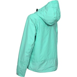 Trespass - Dames Miyake Waterdichte Jas met Capuchon (Turquoise)