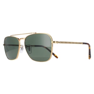 Ray-Ban Vierkant Unisex Goud Groen RB3636 Nieuw Caravan