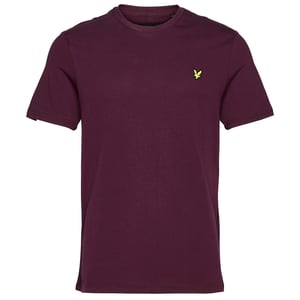 Lyle & Scott effen T-shirt in bordeauxrood