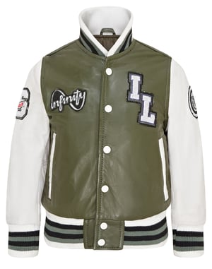 Letterman leren Varsity College bomberjack voor kinderen